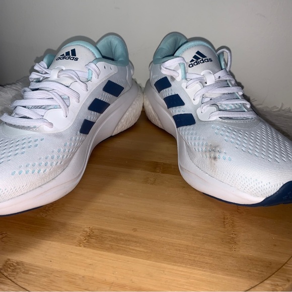 adidas Supernova Running Shoes Women’s Sz 11 White/Wonder Steel/Almost Blue - Picture 4 of 10